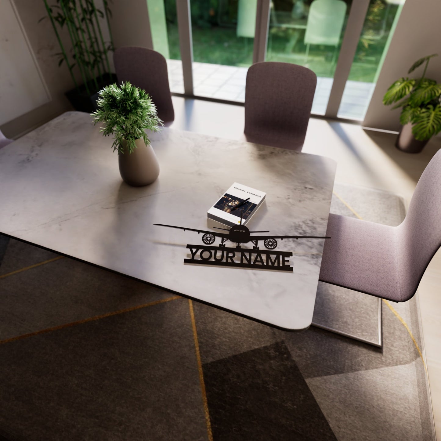 Airliner RGB Led Wall Sign Personalized - Kutalp