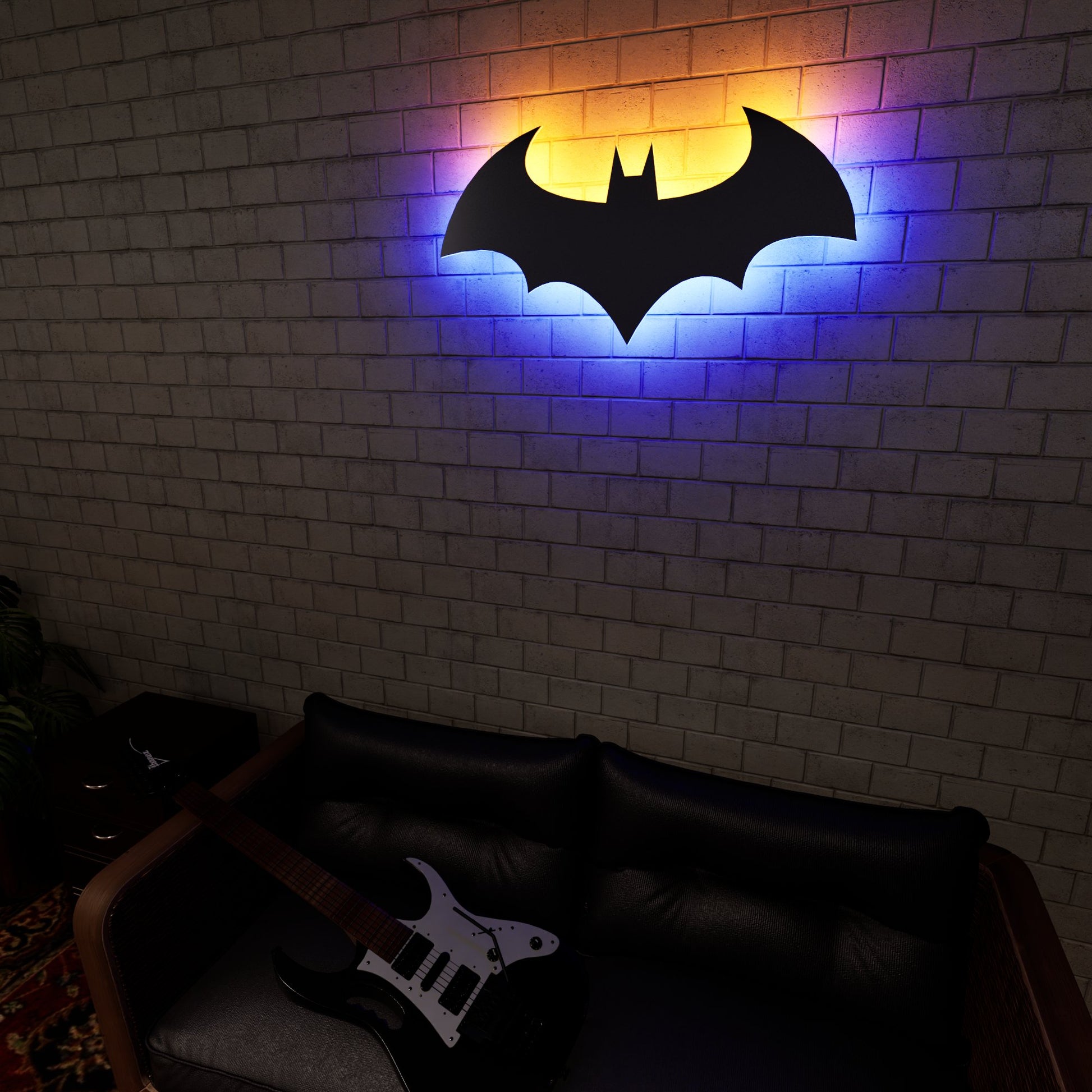 Batman Wall Sign, Led Wall Decor - Kutalp