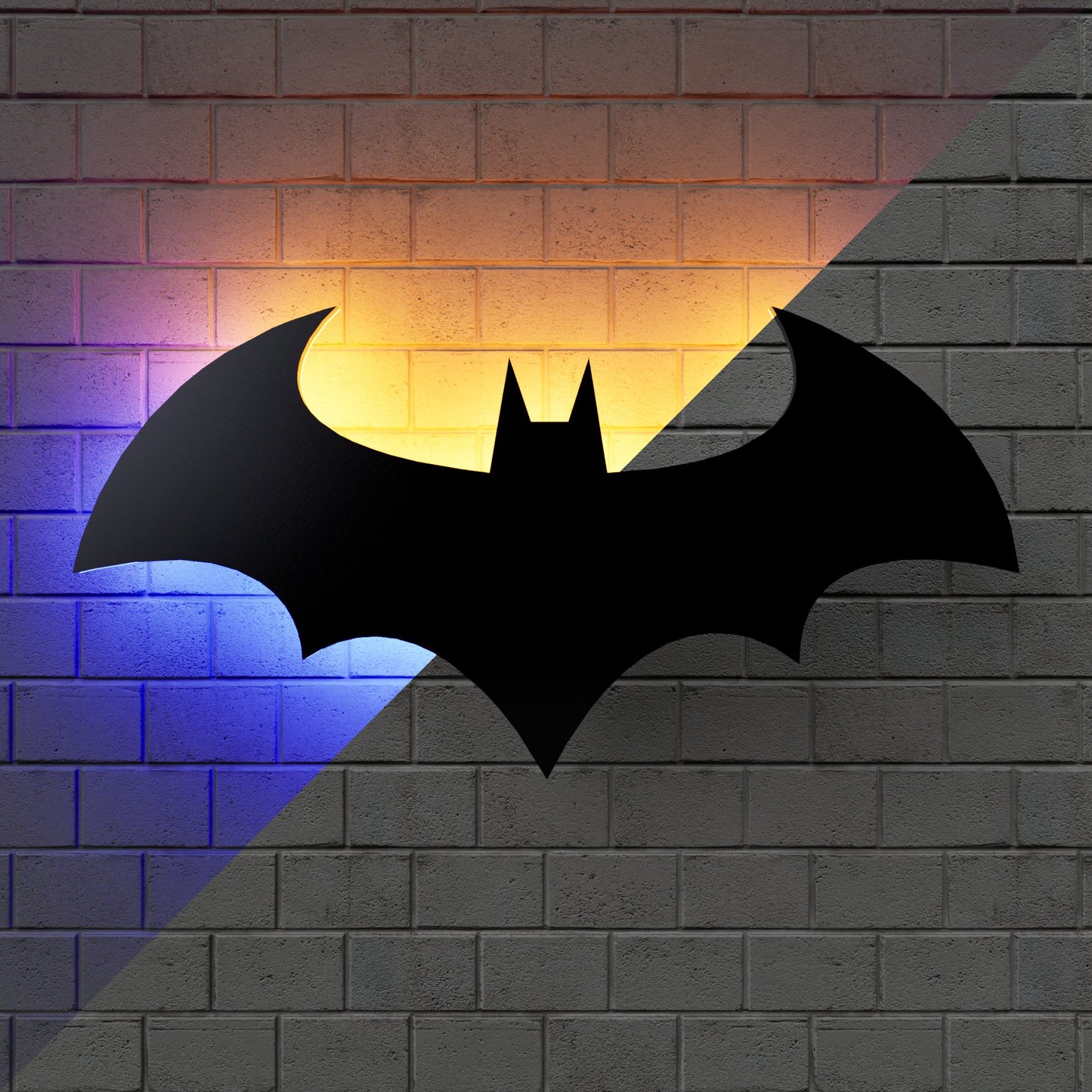 Batman Wall Sign, Led Wall Decor - Kutalp