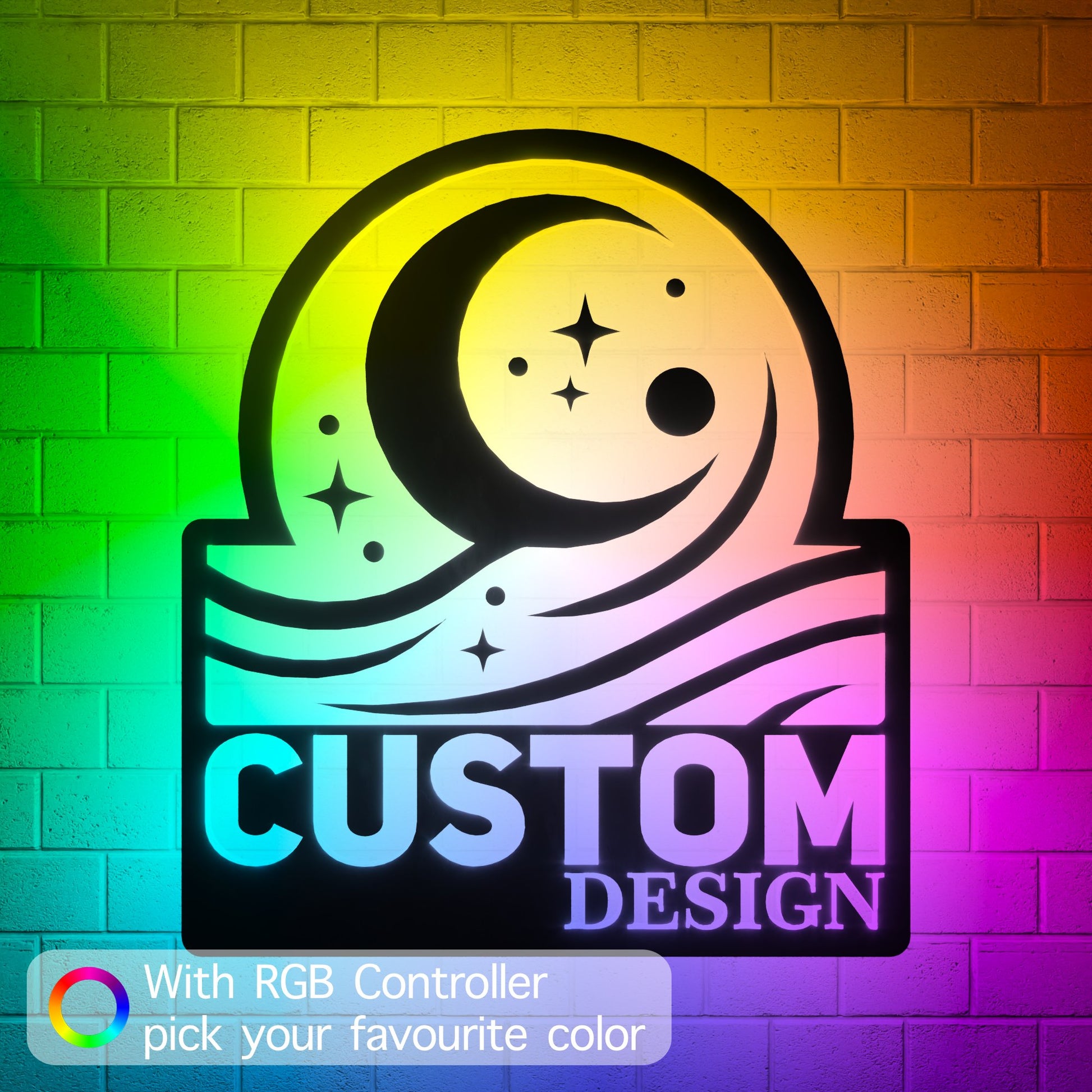 Custom Logo Design RGB Led Wall Sign - Kutalp