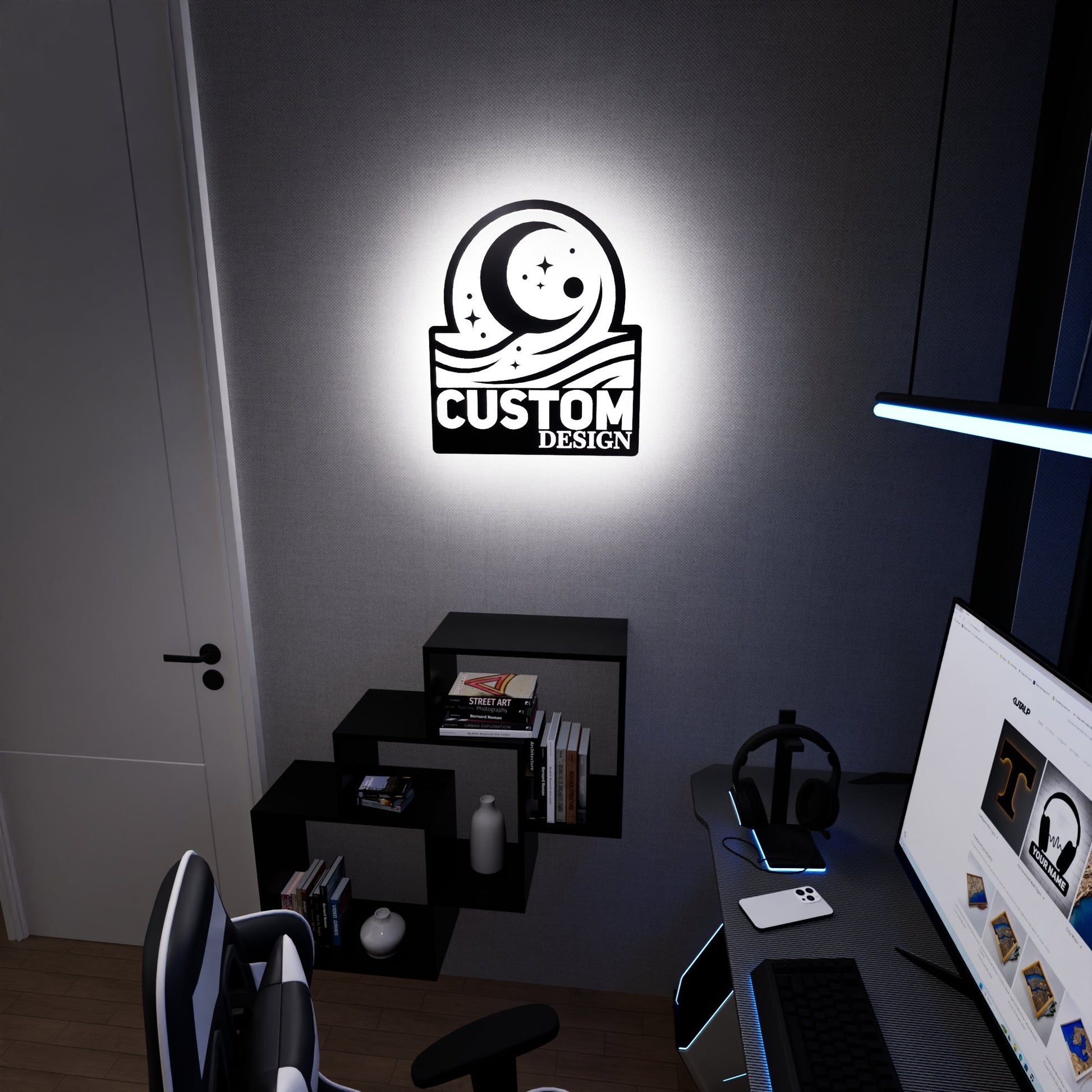 Custom Logo Design RGB Led Wall Sign - Kutalp