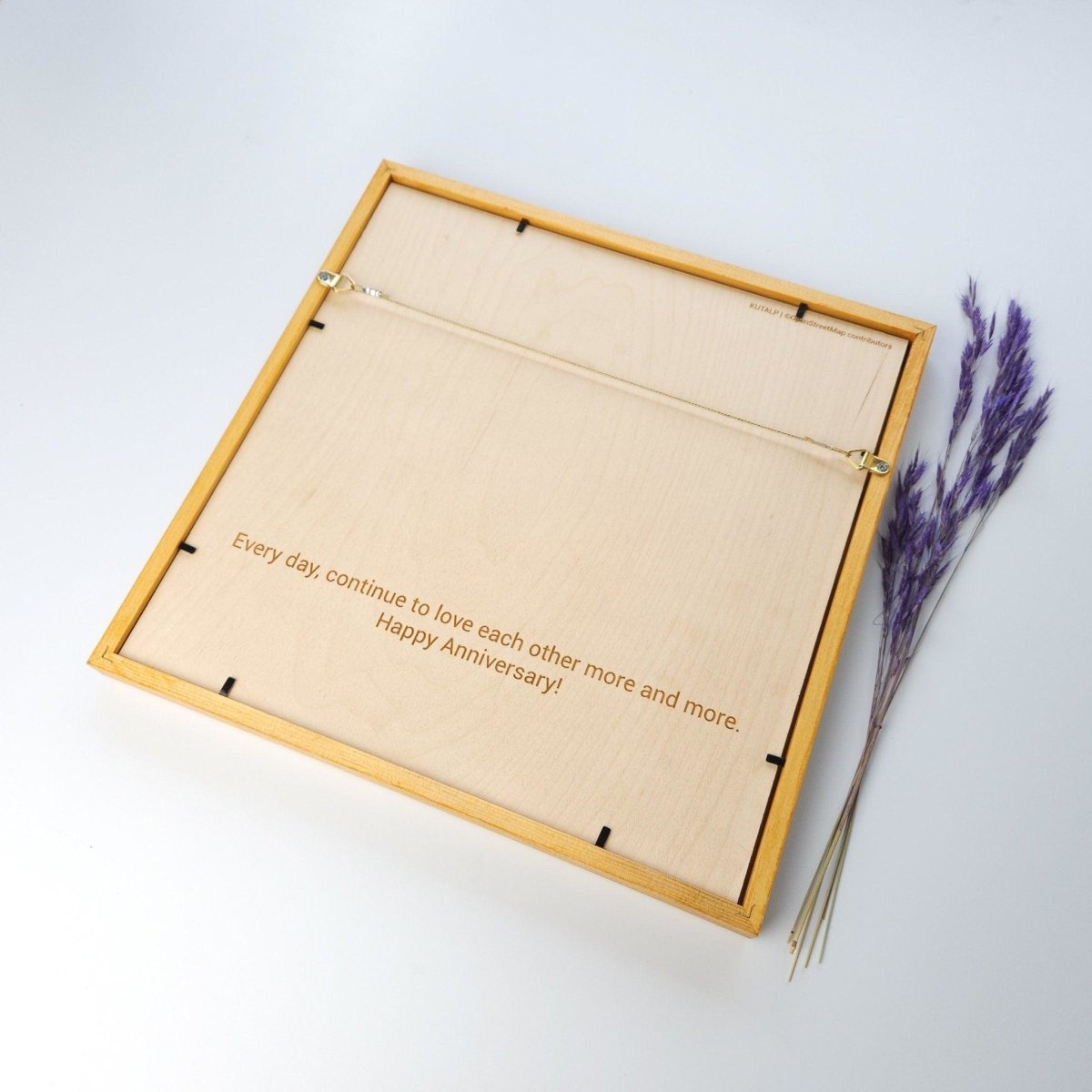 Largs Gift Wooden City Map | Wood & Epoxy - Kutalp