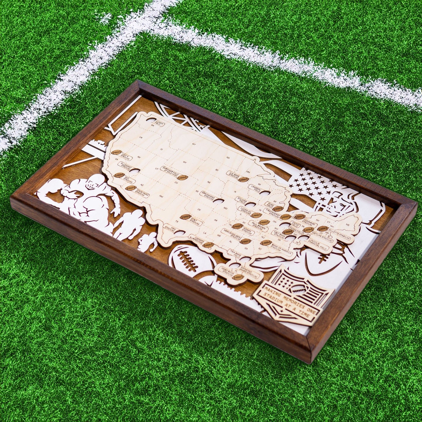 NFL Stadium Map with Background - Kutalp