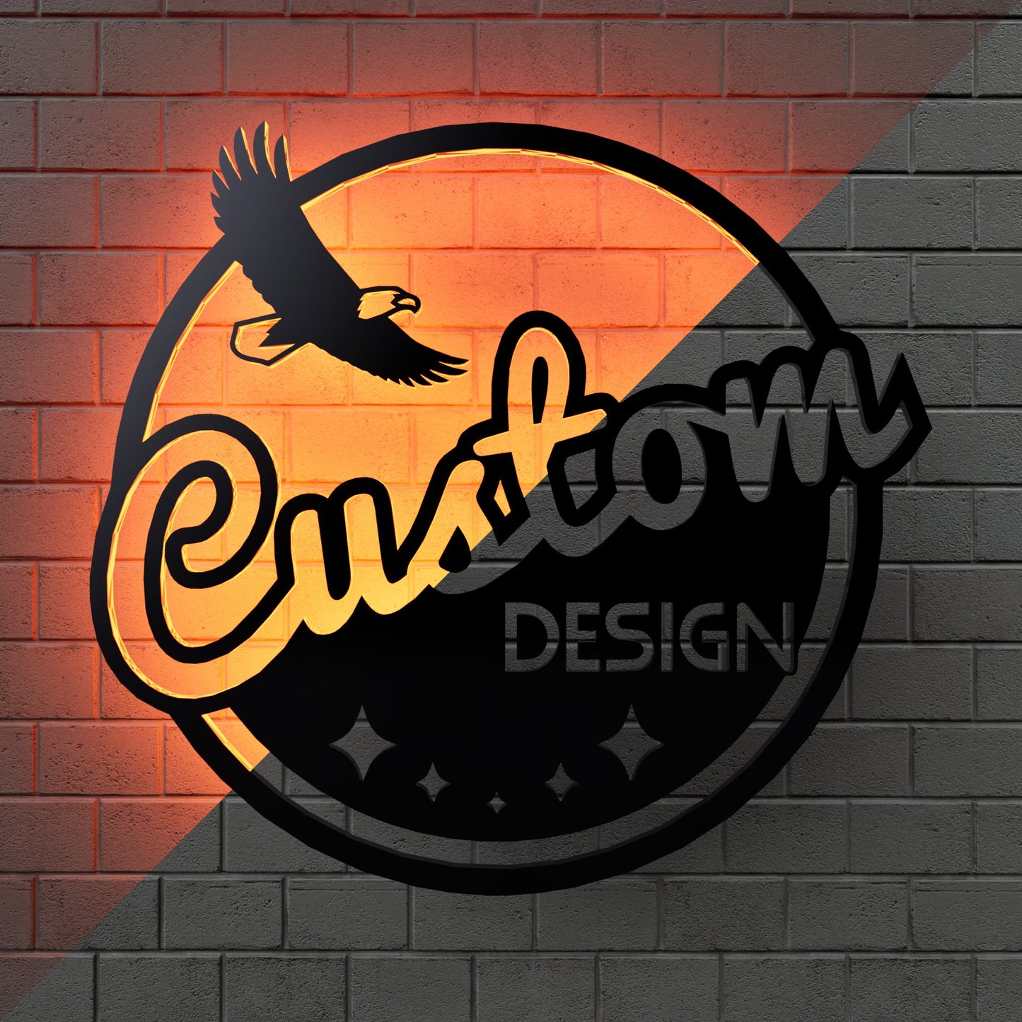 Personalized Business Logo Design RGB Led Wall Sign - Kutalp