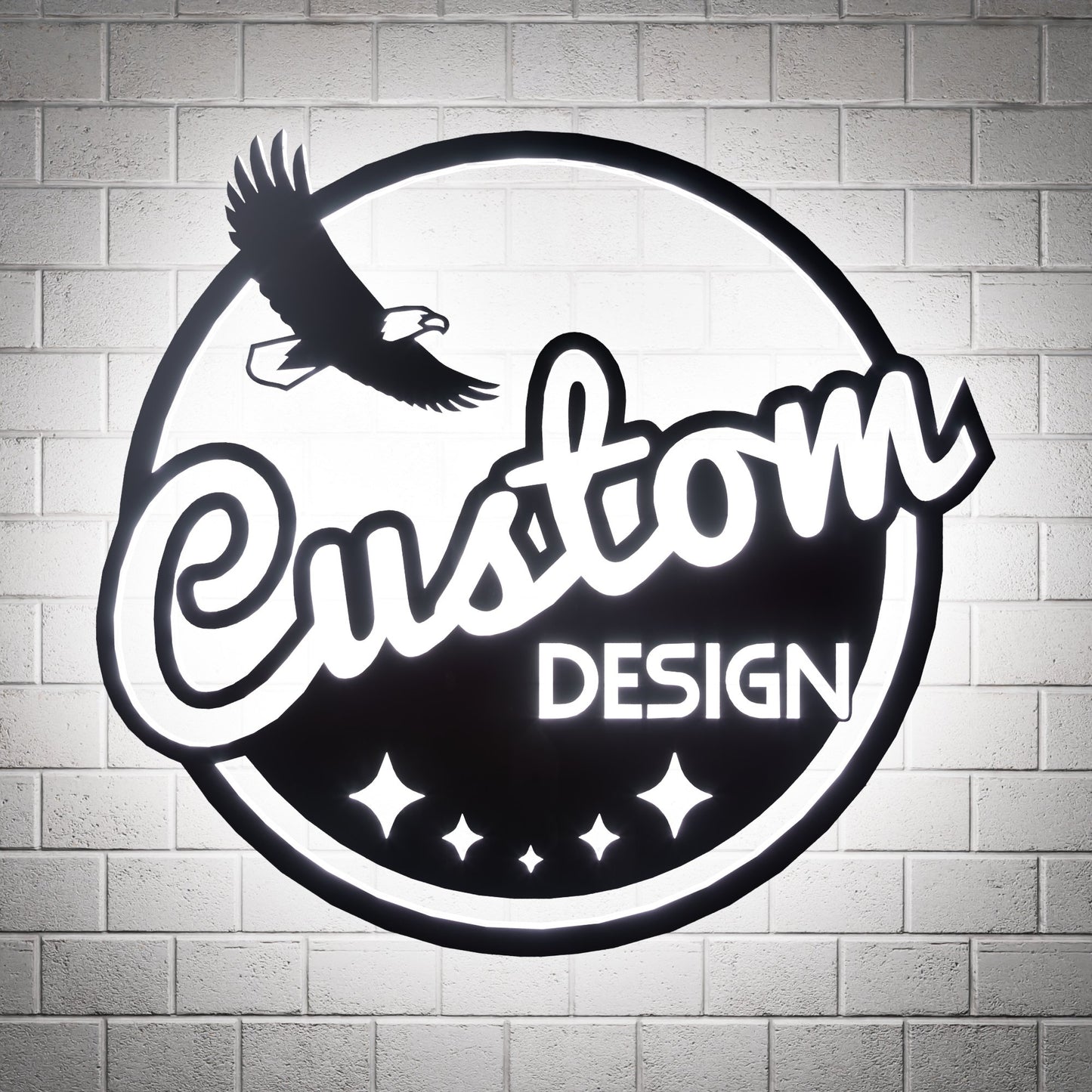 Personalized Business Logo Design RGB Led Wall Sign - Kutalp