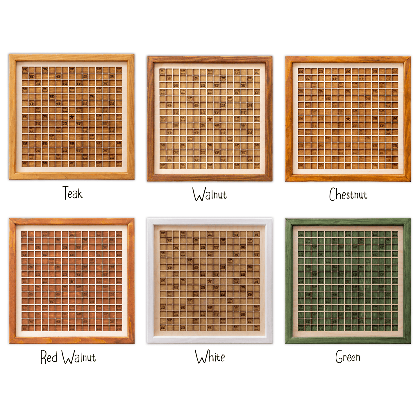 Rustic Scrabble Board Wooden, Game Board, Rotating Board - Kutalp