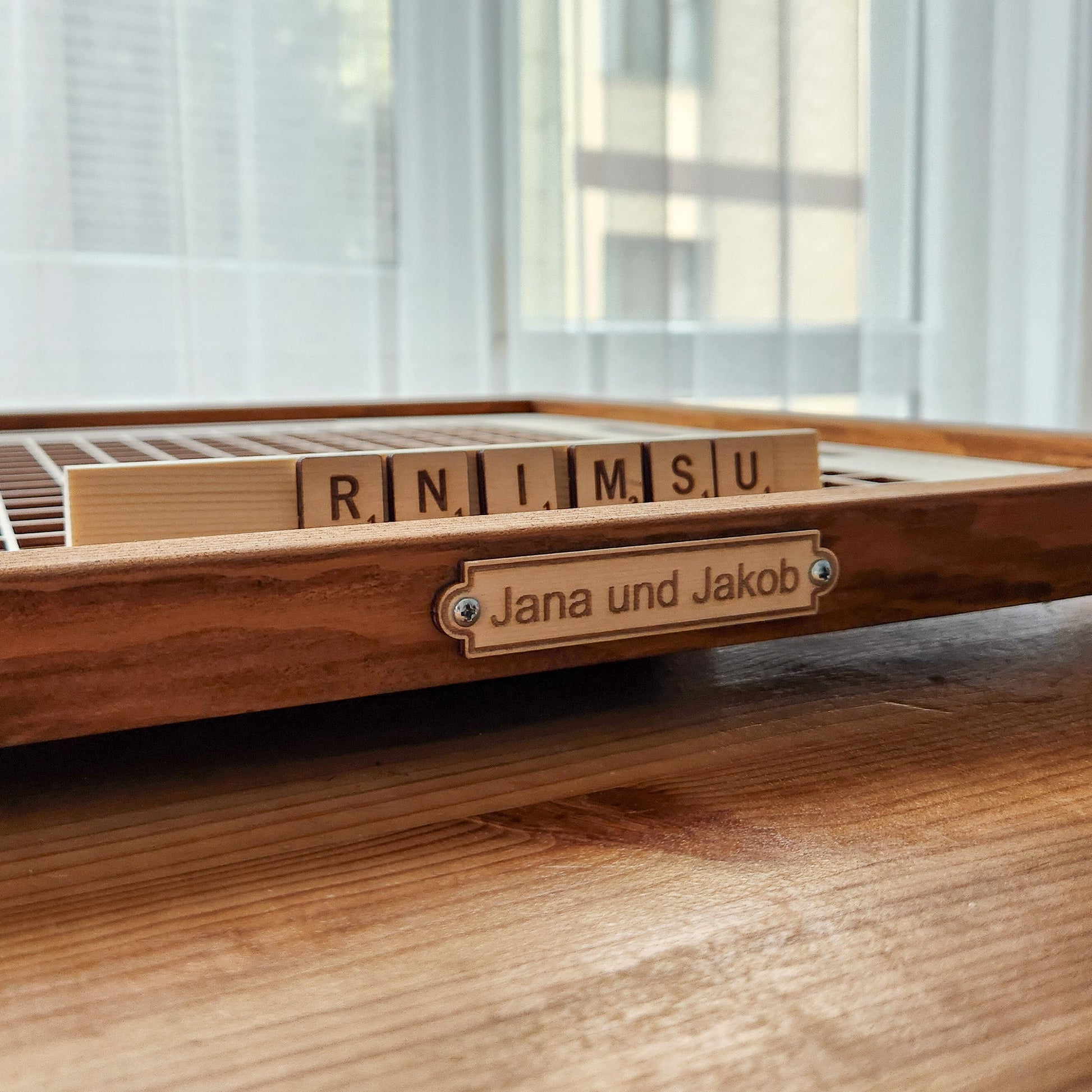 Rustic Word Game Board, Wooden, Game Board - Kutalp