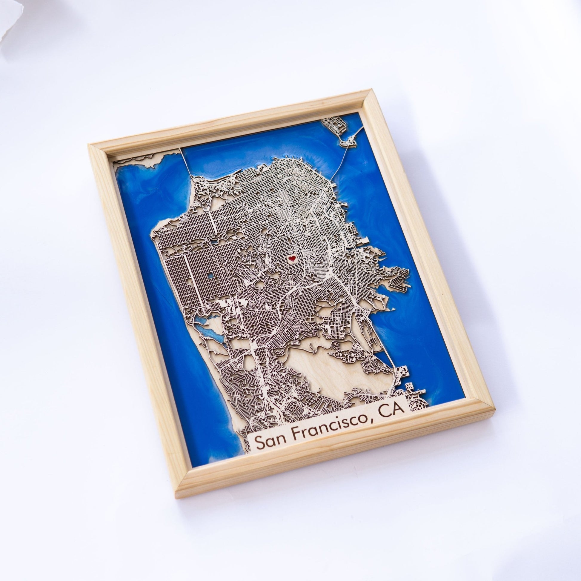 San Francisco, CA City Map | Wood & Epoxy - Kutalp