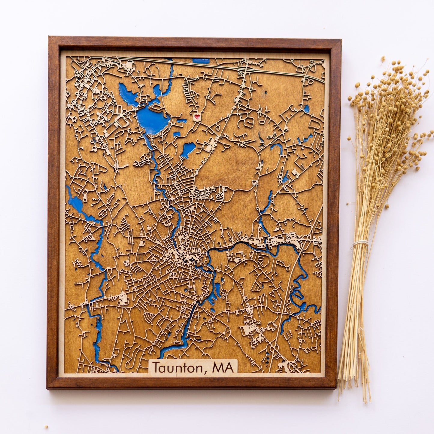 Taunton, MA City Map | Wood & Epoxy - Kutalp