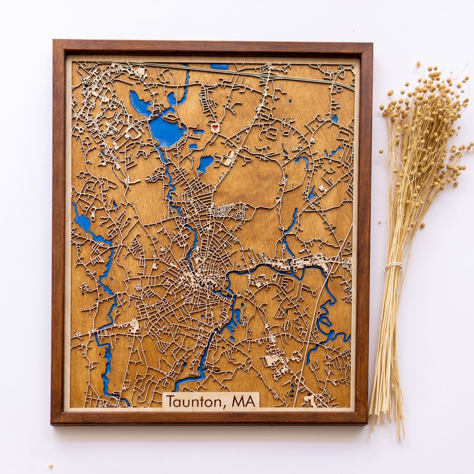 Taunton, MA City Map | Wood & Epoxy - Kutalp