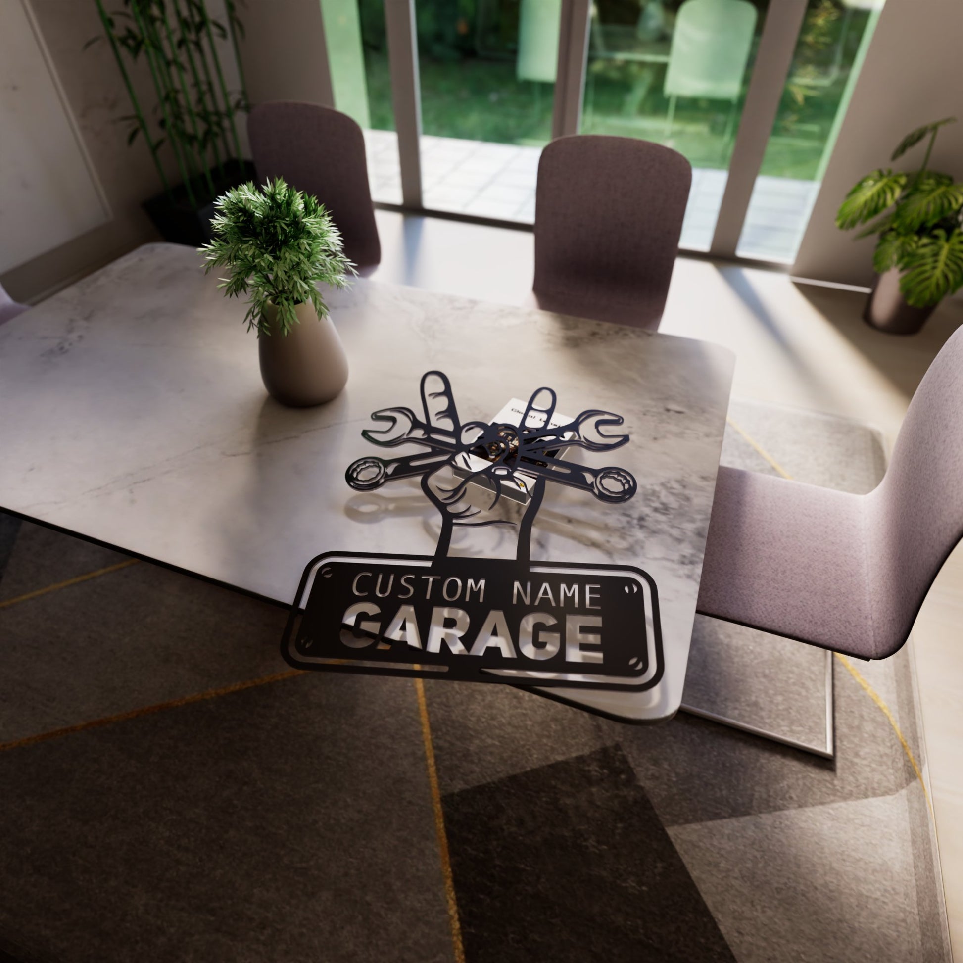 Workshop Metal RGB Led Wall Sign Personalized - Kutalp