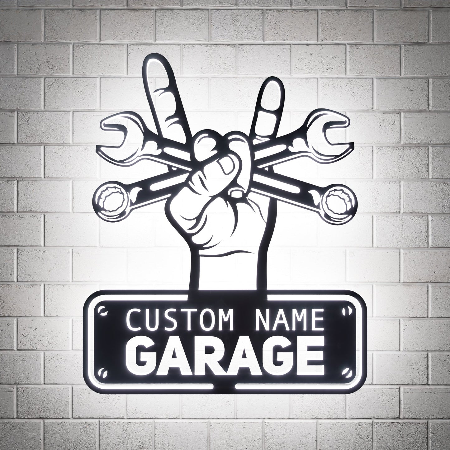 Workshop Metal RGB Led Wall Sign Personalized - Kutalp