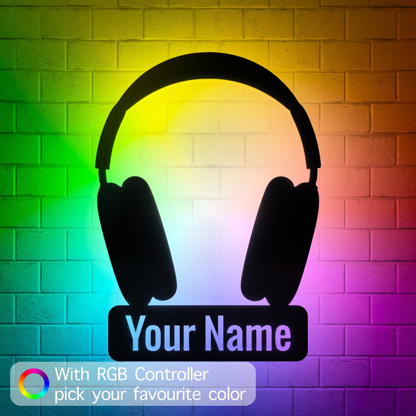 AirPods Max RGB Led Wall Sign Personalized - Kutalp