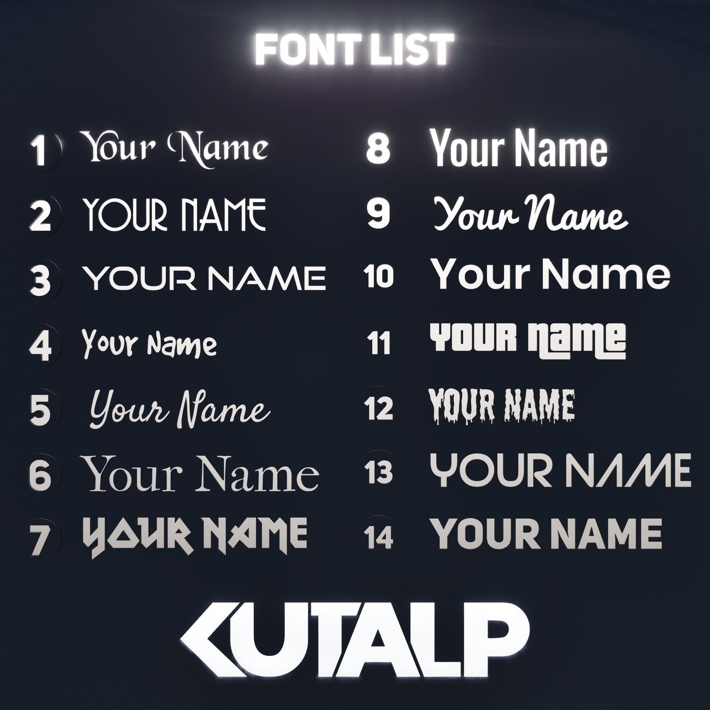 AirPods Max RGB Led Wall Sign Personalized - Kutalp