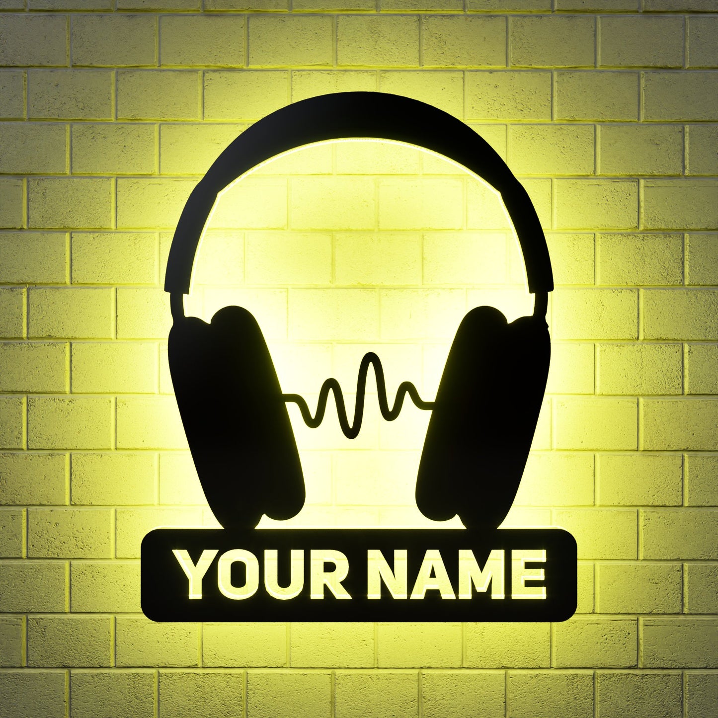 AirPods Max Wave RGB Led Wall Sign Personalized - Kutalp