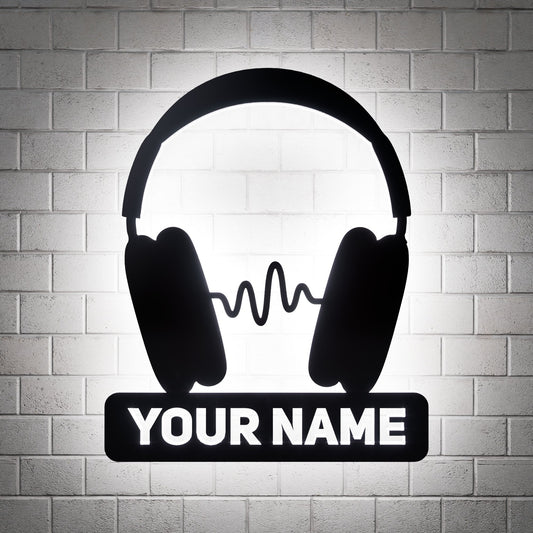 AirPods Max Wave RGB Led Wall Sign Personalized - Kutalp