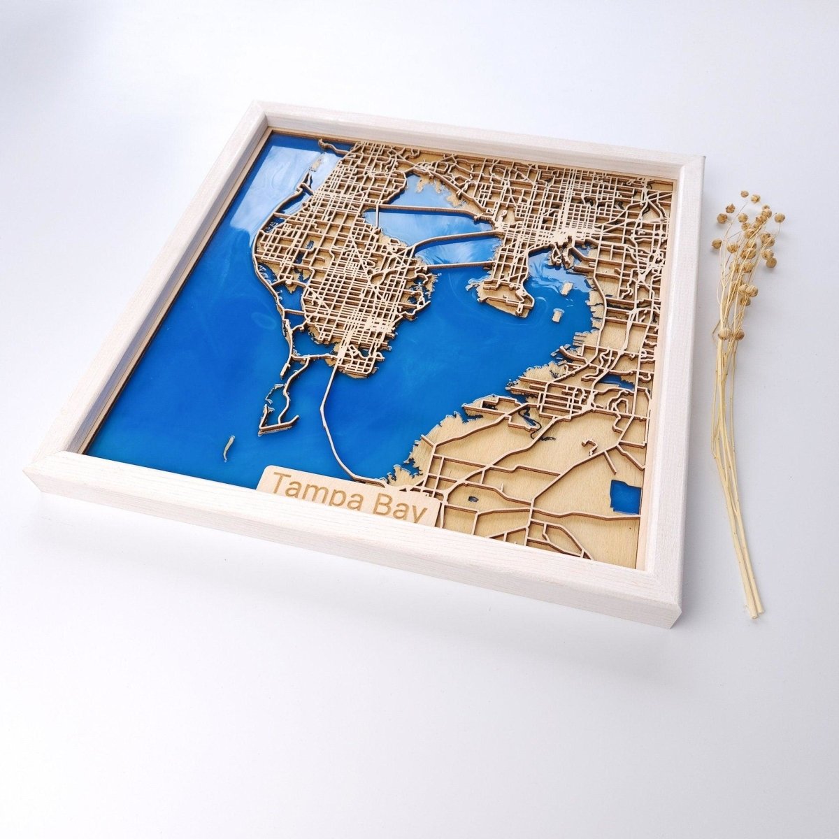 Custom City Maps Wood and Epoxy - Unique Wedding And Anniversary - Kutalp
