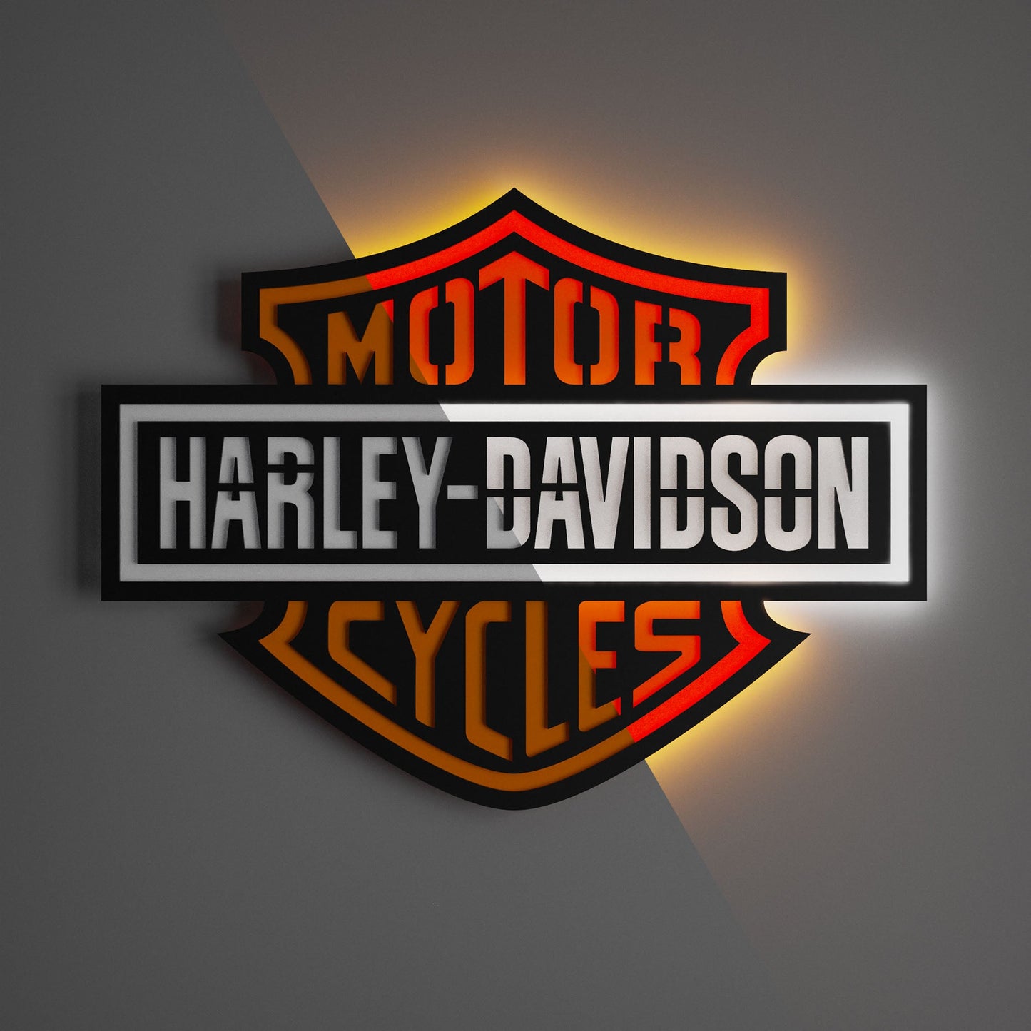 Harley Davidson Colored Wall Sign - Kutalp