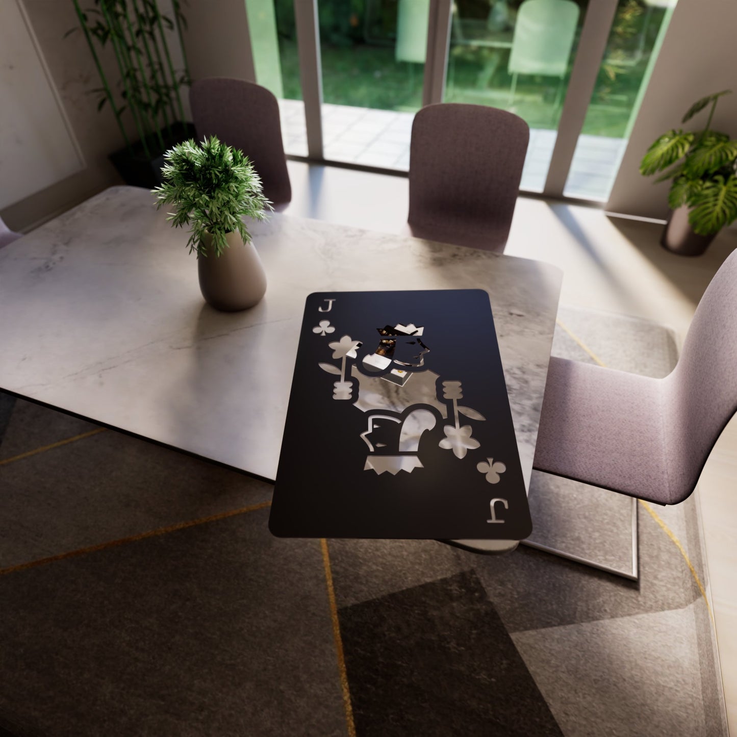 Jack of Clubs RGB Led Wall Sign: Playing Cards - Kutalp