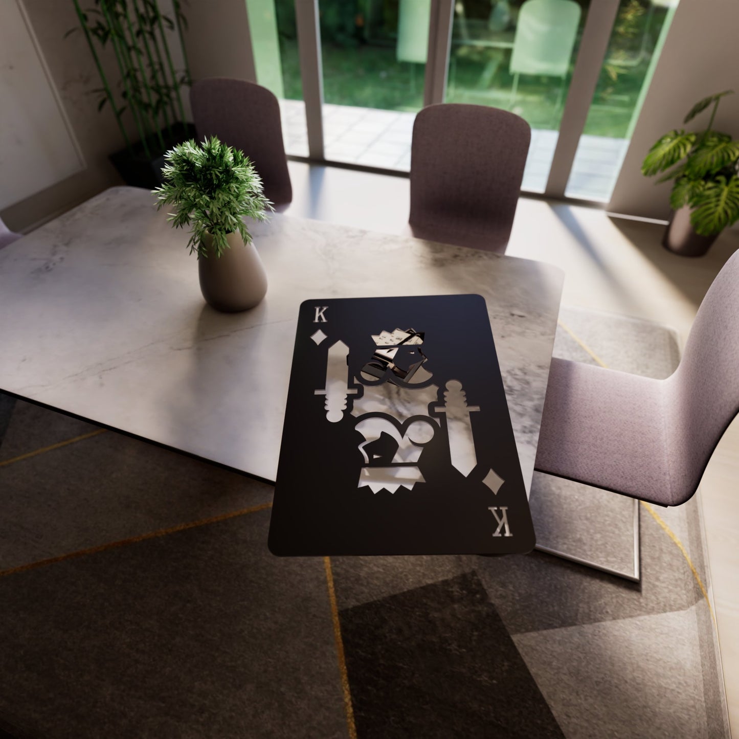 King of Diamonds RGB Led Wall Sign: Playing Cards - Kutalp