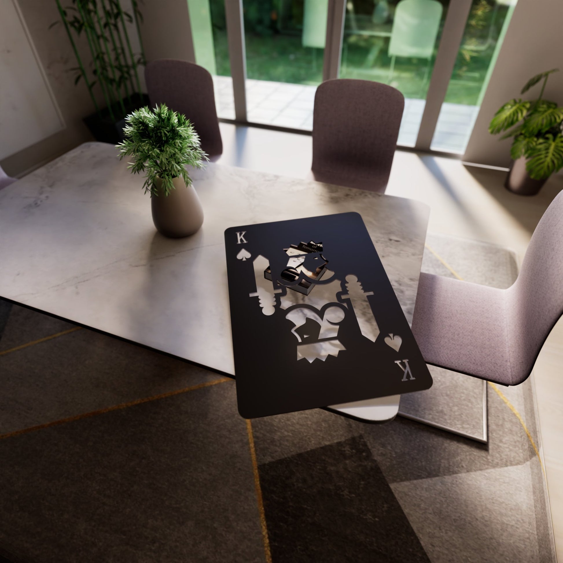 King of Spades RGB Led Wall Sign: Playing Cards - Kutalp