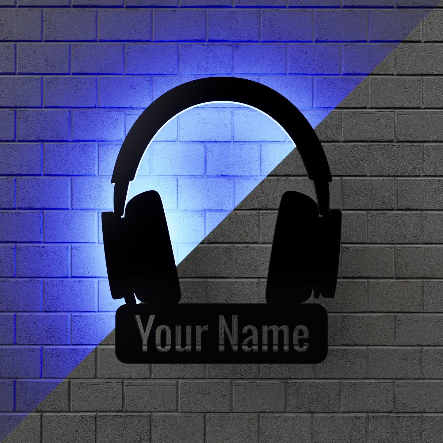 Microsoft Xbox Headset RGB Led Wall Sign Personalized - Kutalp