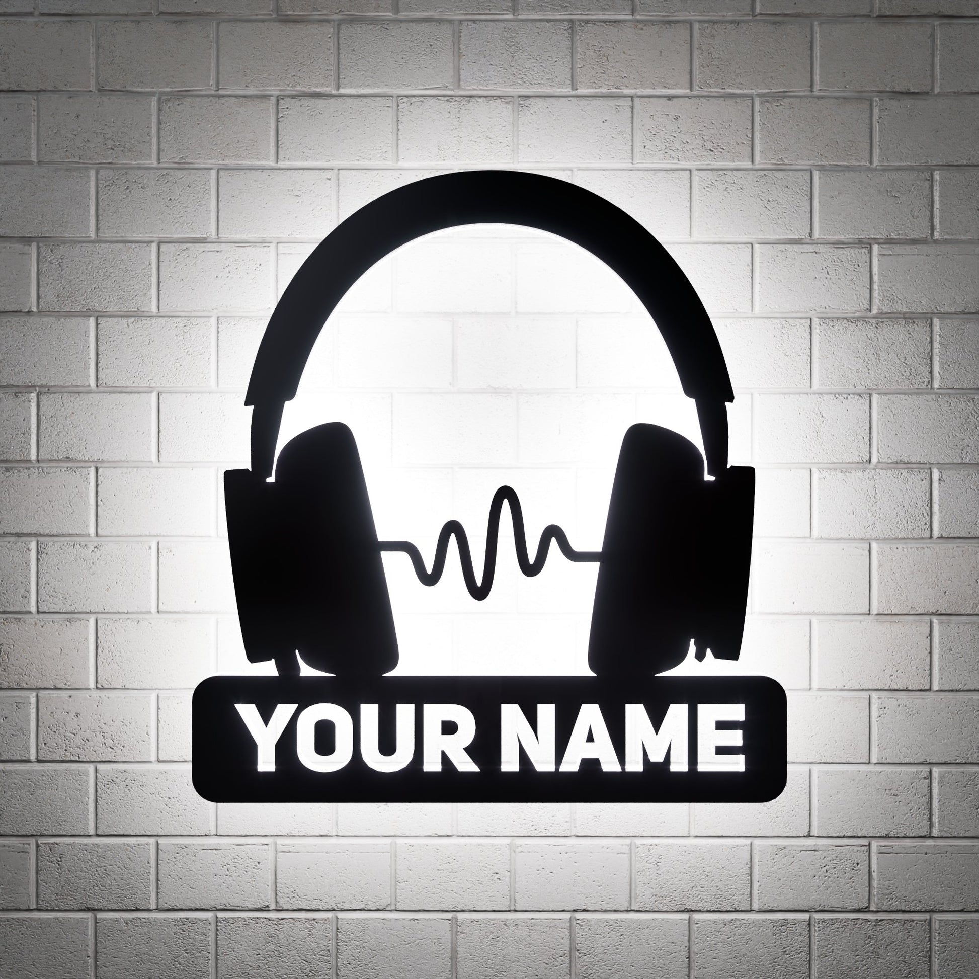 Microsoft Xbox Headset Wave RGB Led Wall Sign Personalized - Kutalp