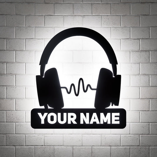 Microsoft Xbox Headset Wave RGB Led Wall Sign Personalized - Kutalp