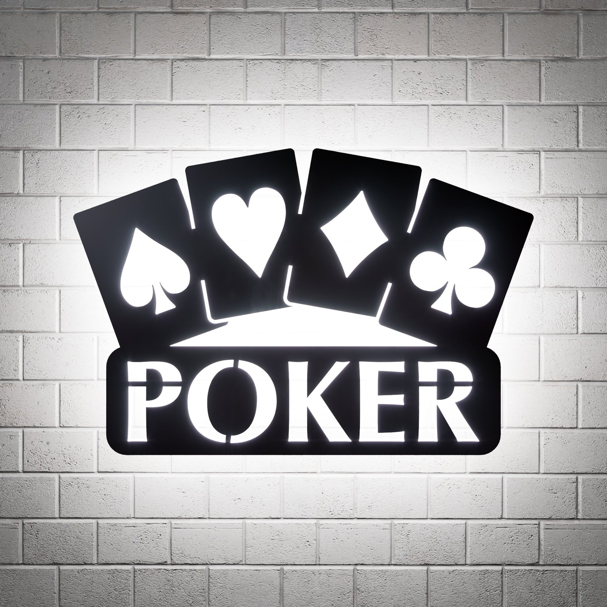 Poker Night RGB Led Wall Sign: Elevate Your Game - Kutalp